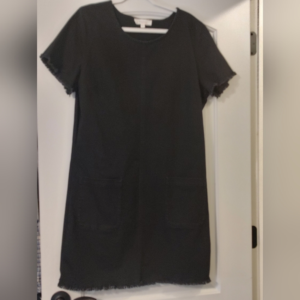 Tara by Vine Camuto blk short sleeve dress